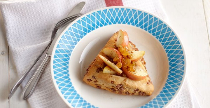 Woepie kaneel met een appel rozijnen verrassing