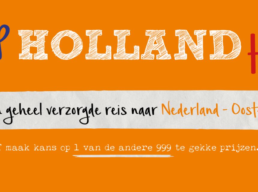 Word jij de gelukkige winnaar van deze fantastische, oranje hoofdprijs?