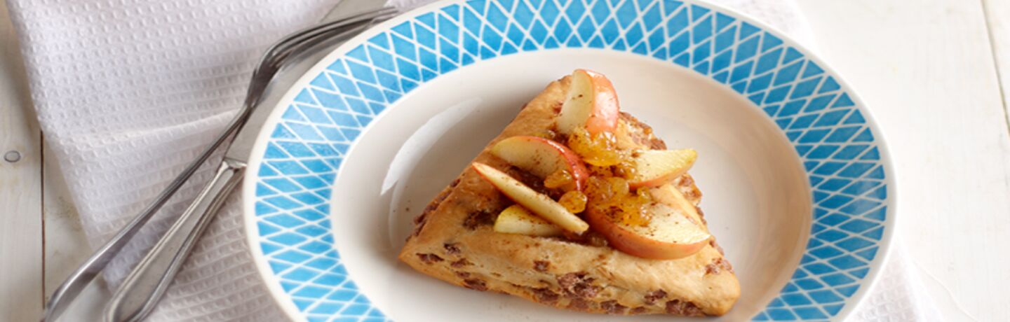 Woepie kaneel met een appel rozijnen verrassing