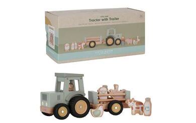 Little Dutch Little Farm Tractor Met Trailer FSC